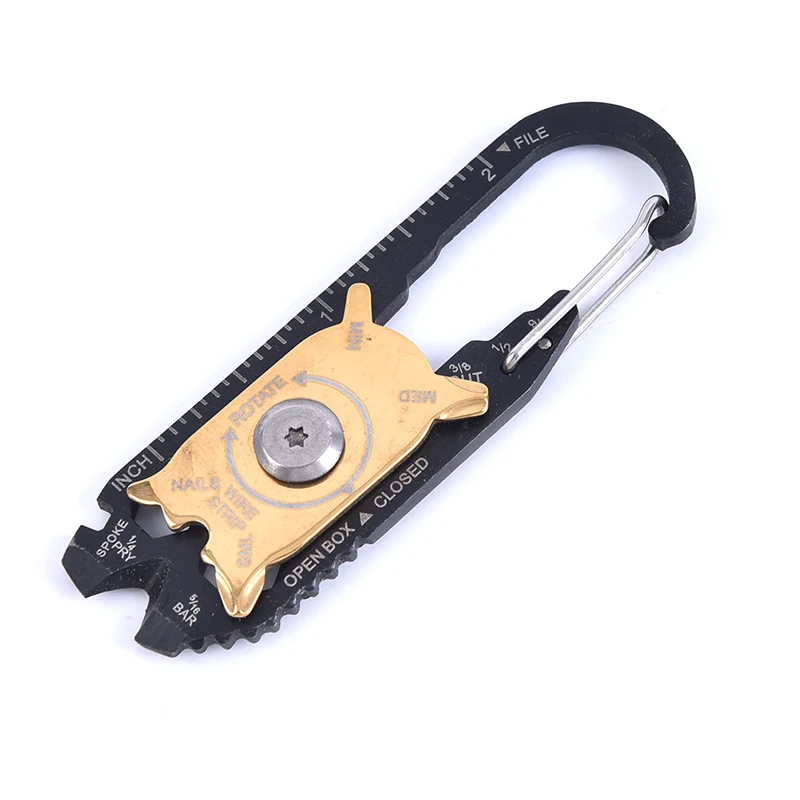 20 in 1 EDC Gear Multifunction Outdoor Quickdraw Hanger Hang Multipurpose Utility Camp Outdoor Multi Tool Pocket Survive