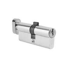 

70mm Aluminum Metal Door Lock Cylinder Home Security Anti-Snap Anti-Drill With 3 Keys Silver Tone Set Tools