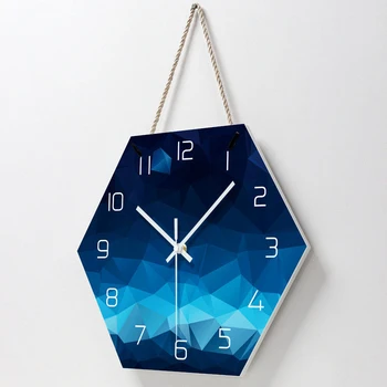 

Art Lanyard Clock Living Room Decoration Table Creative Minimalist Silent Wall Clock Club Store Hotel Fashion Table Wall Clocks