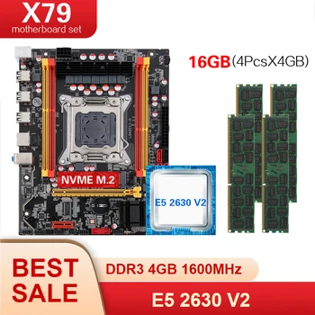 

Kllisre X79 chipset motherboard LGA2011 Mini-ATX combos E5 2630 V2 CPU 4pcs x 4GB = 16GB DDR3 1600Mhz ECC Memory