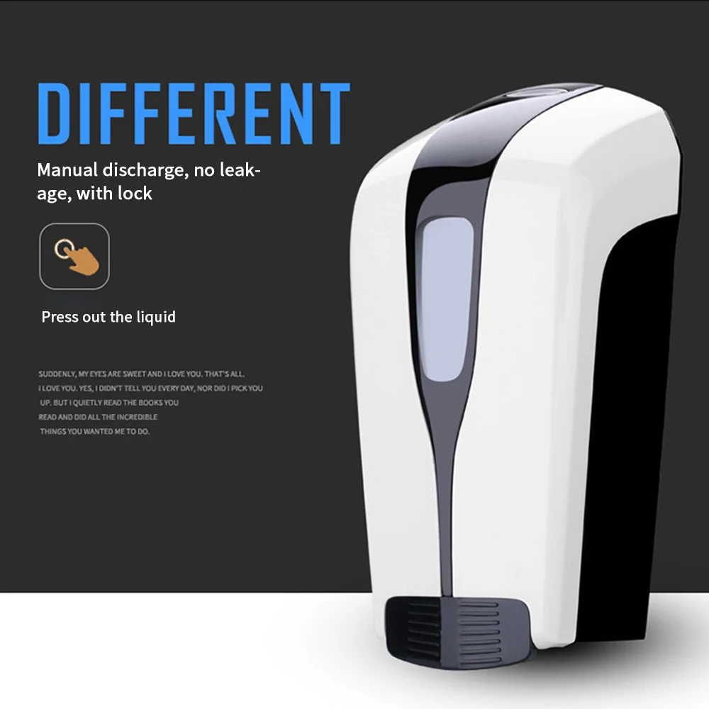 500ml Wall-Mounted Hand-Pressed Manual Hand Sterilizer Press-Type Soap Dispenser Alcohol Sprayer Deeply Effective Sterilization |