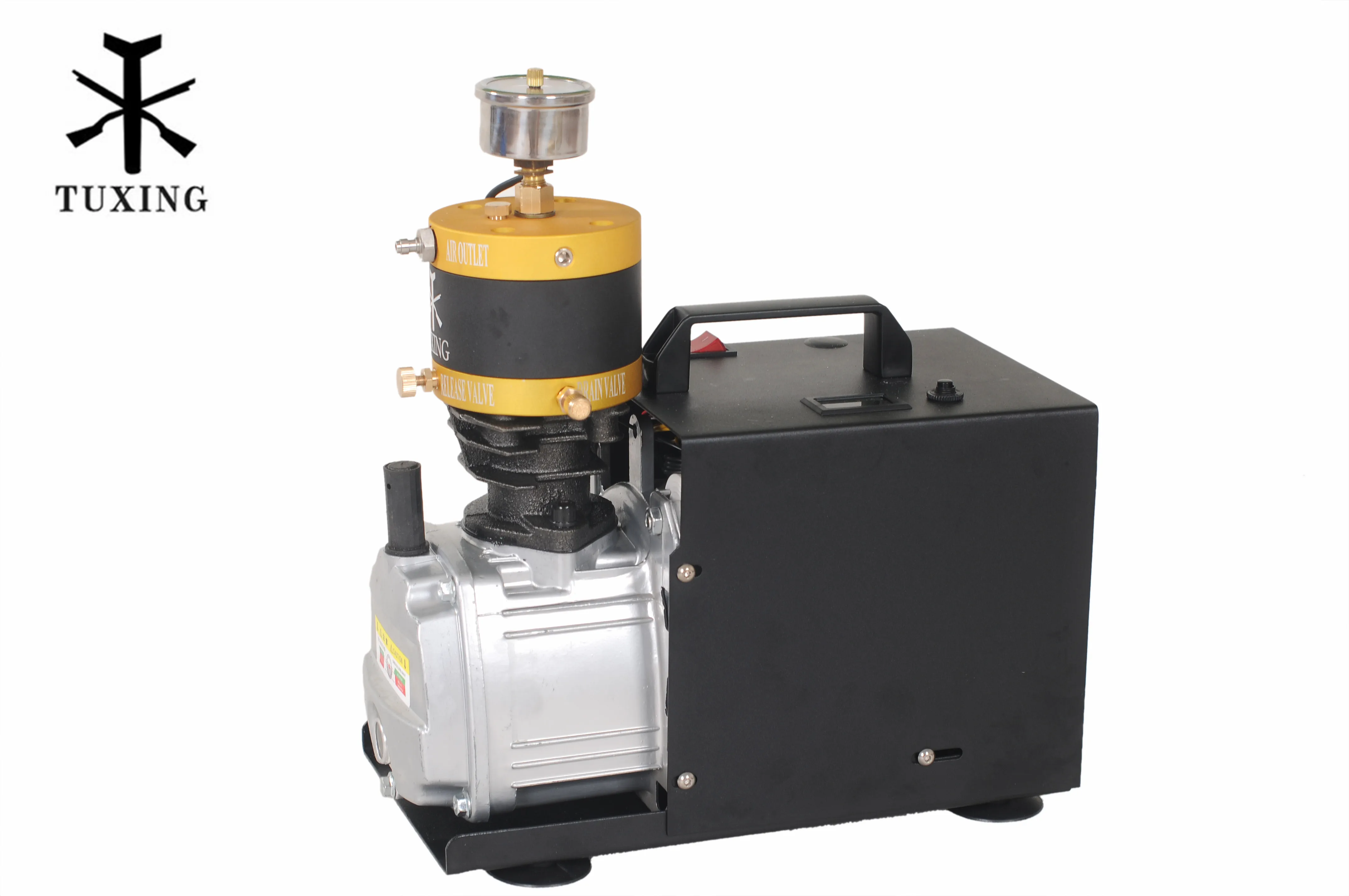 TUXING New Model adjustable auto stop 4500psi compressor for paintball
