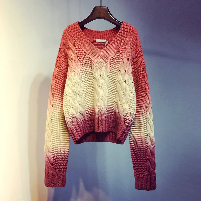 [EWQ] 2020 Spring Autumn New Gradient Hit Color
