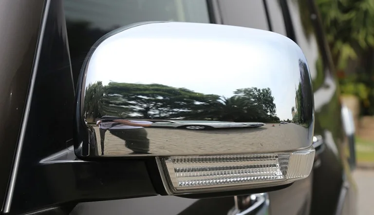 ABS chrome side mirror decorative covers trims for Mitsubishi Pajero IV V80 Montero Limited Super Exceed Shogun
