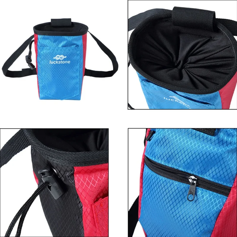 Climbing Outdoor Rock Powder Bag Portable Lightweight Multi-function Tear Resistant Adjustable Rock Climbing Bag
