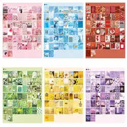 Autocollant Vintage en papier pour journal intime, décoration de Base pour compte à main, matériel pour Album, Scrapbooking, papier Ins, Pho F5d8 