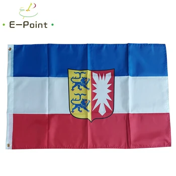 

Germany State flag of Schleswig-Holstein 3ft*5ft (90*150cm) Size Christmas Decorations for Home Flag Banner Gifts