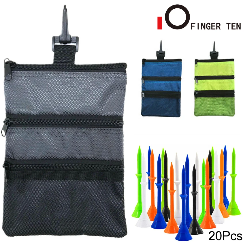 New Zipper Holder Golf Pouch Bag for Men Women with 20Pcs Plastic Cup