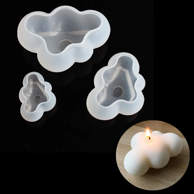 

3D Cloud Mould DIY Epoxy Jewelry Mould Plaster Decoration Mould