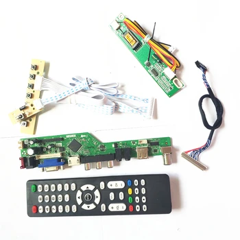

For M141NWW1-001/101/103 T.V56 controller board Remote+Inverter+keyboard VGA HDMI AV USB RF LCD display 1CCFL 30Pin LVDS DIY kit