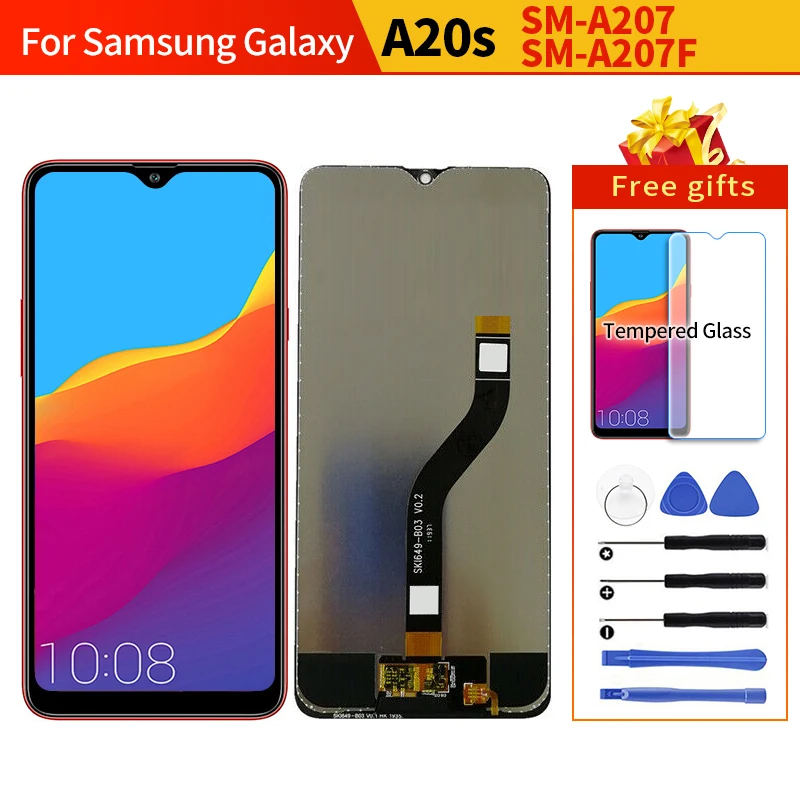Для samsung A20s ЖК-дисплей сенсорный экран дигитайзер SM-A207F A207FN A207U A207G A207W Замена A207 lcd
