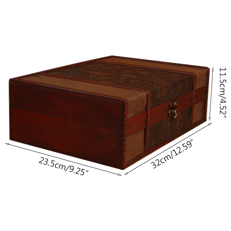 Горячая Европейская ретро коробка Горячая Ретро-книга коробка для хранения деревянная коробка для хранения большая с паролем деревянная коробка