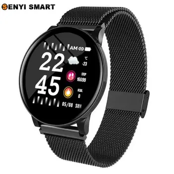 

Men and women W8 color screen smart bracelet IP67 blood pressure heart rate monitoring sports pedometer weather smart watch