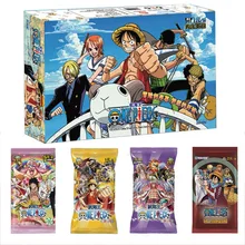 Japonés cartas de Anime una pieza Luffy Zoro Nami helicóptero Franky colecciones de papel, tarjeta de juego de coleccionables batalla niño regalo juguete