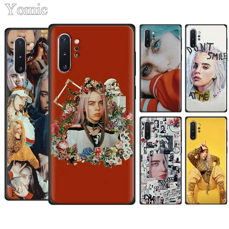 

Billie Eilish 13 Girl Phone Cases for Samsung Galaxy Note 10 10 Plus (5G) Note 8 9 S10e S8 S9 S10 Plus S7 Soft TPU Cover