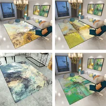 Европейский Простой абстрактный разноцветный ковер с чернилами для гостиной, дома, спальни, ковры, журнальный столик, мягкий коврик для пола, ковер для Кабинета