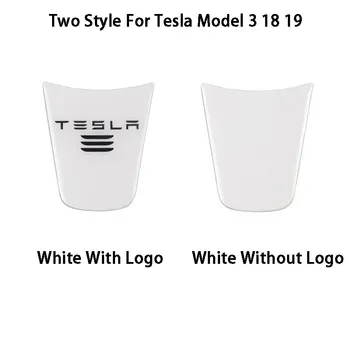 

White Inner Steering Wheel Decor Sticker Cover Trim For Tesla Model 3 18 19