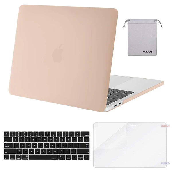 Mosiso ноутбук матовая поверхность Coque чехол для MacBook Air 13 Pro 13 15 15,4 16 retina Touch Bar+ силиконовый чехол для клавиатуры - Цвет: Camel