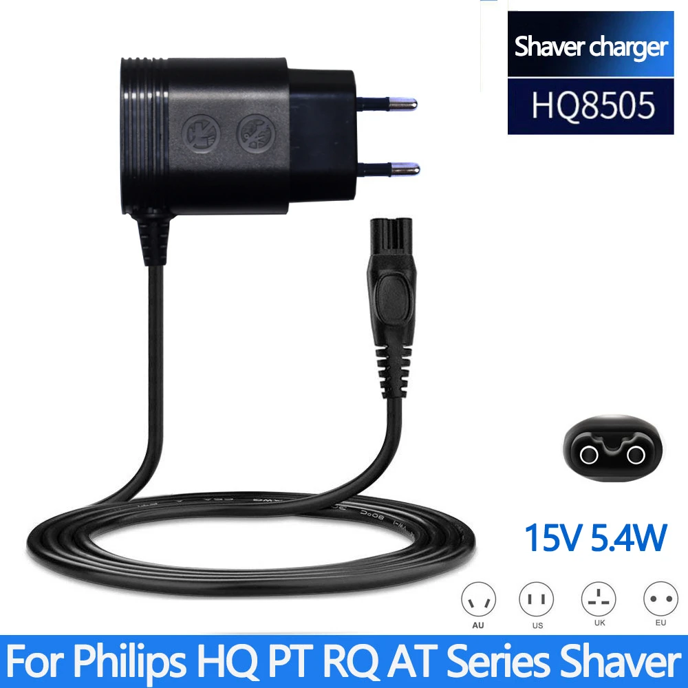 15v hq8505 para Philips oneblade qp6520 qp6510 rasuren aparato cargador Power DC