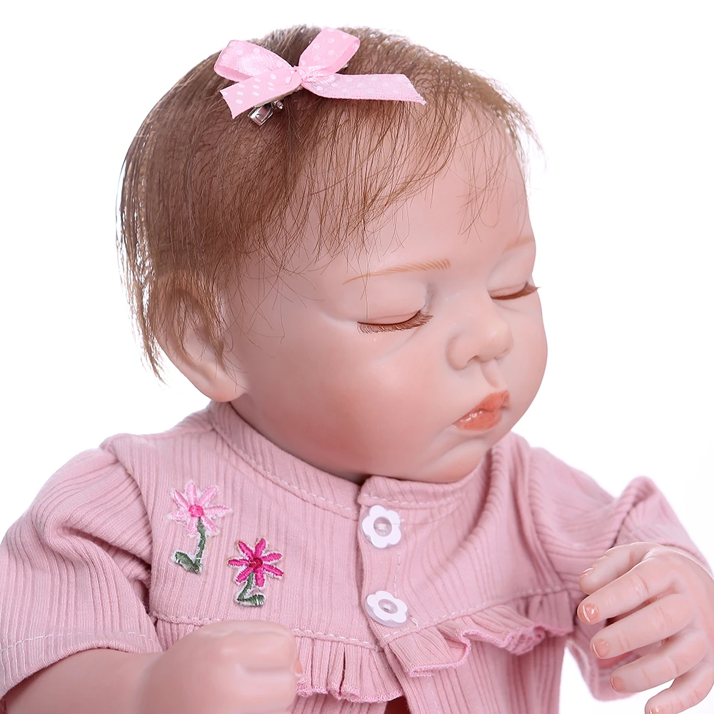 49 Centimetros Bebes Reborn Bebe Recem Nascido Boneca Cheio De Silicone