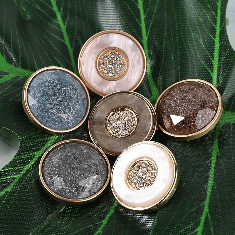 

Metal buttons with rhinestones, 25mm, coat, clothes, sewing accessories, crafts, 5PCs
