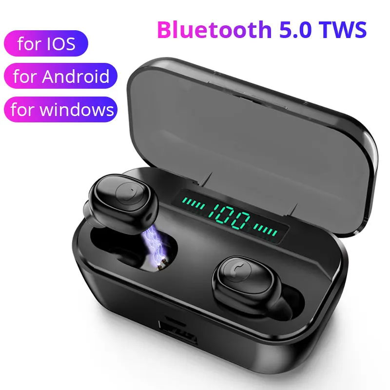 

5.0 Bluetooth Earphones TWS Wireless Earphone Blutooth Headphones Handsfree Headset Sports Earbuds Gaming Headphone For Phone
