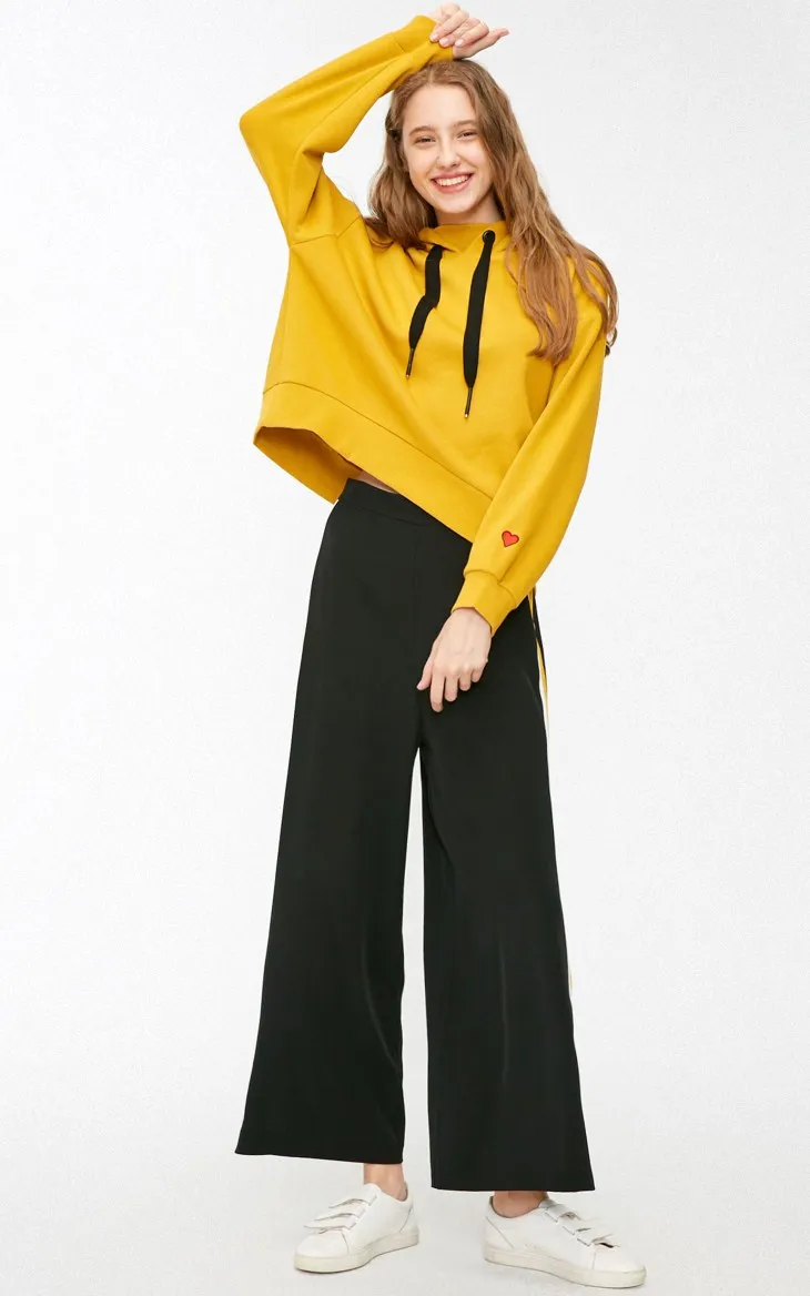 Vero Moda Женская Толстовка свободного кроя с капюшоном на шнурке с вышивкой | 319133509