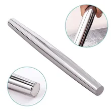 Нержавеющая сталь Скалка Гладкий антипригарный пельмени из теста инструменты для приготовления пищи Металл тесто-ролик для выпечки