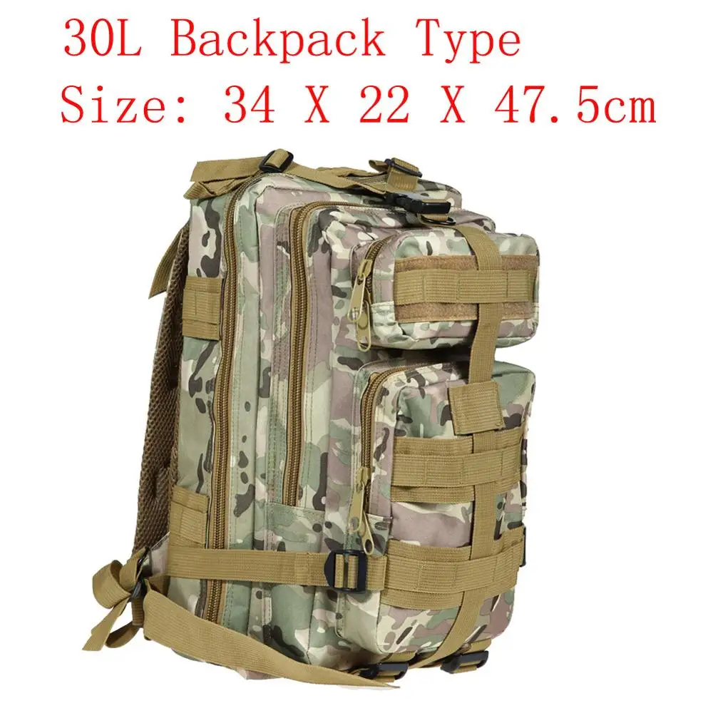3L/6L/30L наружные сумки для альпинизма, водонепроницаемая поясная сумка, Военная Тактическая оксфордская Сумка для кемпинга, походные поясные сумки - Цвет: 30L Backpack Green