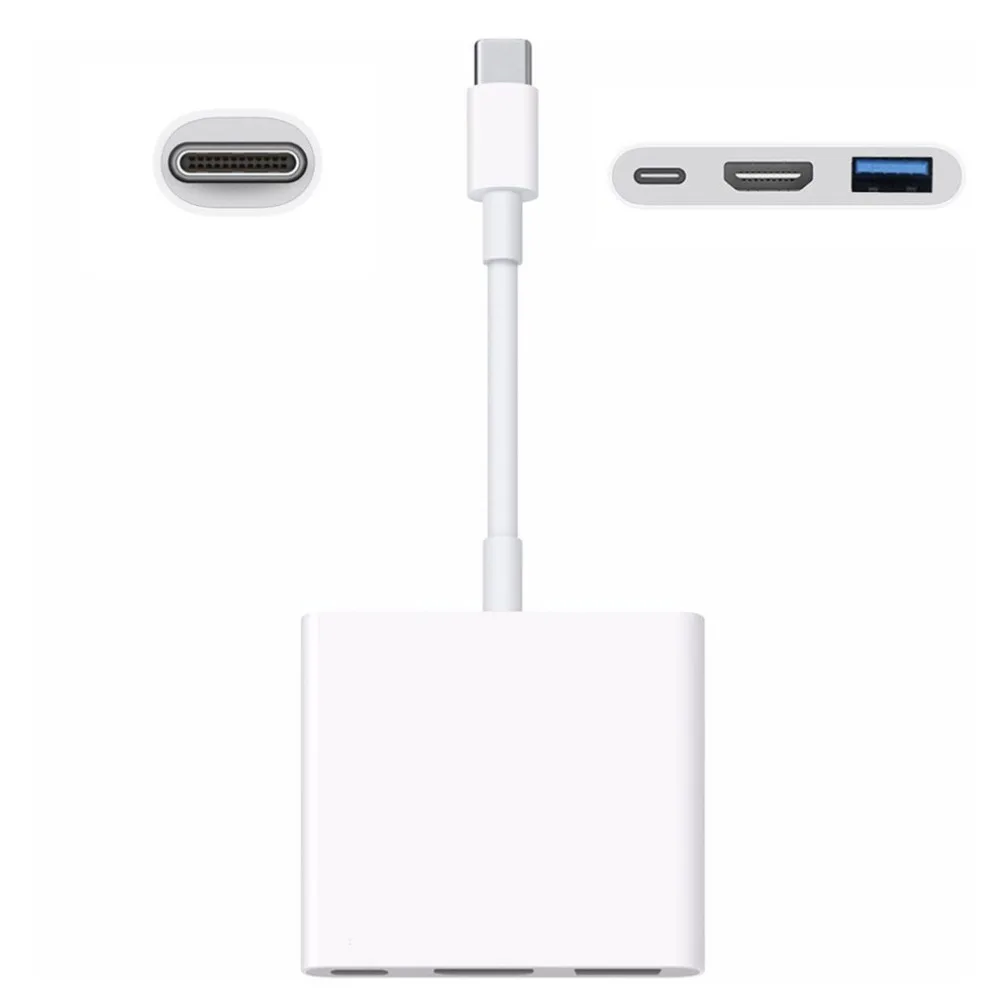 Тип-C кабель-Переходник USB C на HDMI конвертер USB кабель для передачи данных 3,1 Тип док-станция с USB мужского и женского пола цифровой av-адаптер с несколькими портами