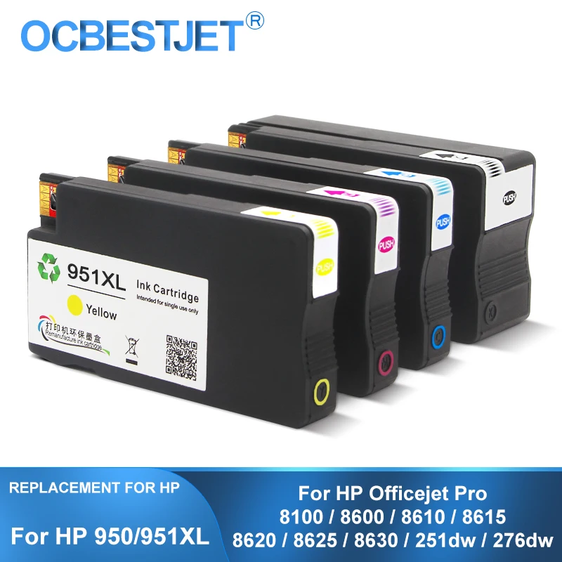 [Сторонний бренд] для HP 950XL 951XL 950 951 Восстановленный картридж с чернилами Officejet Pro