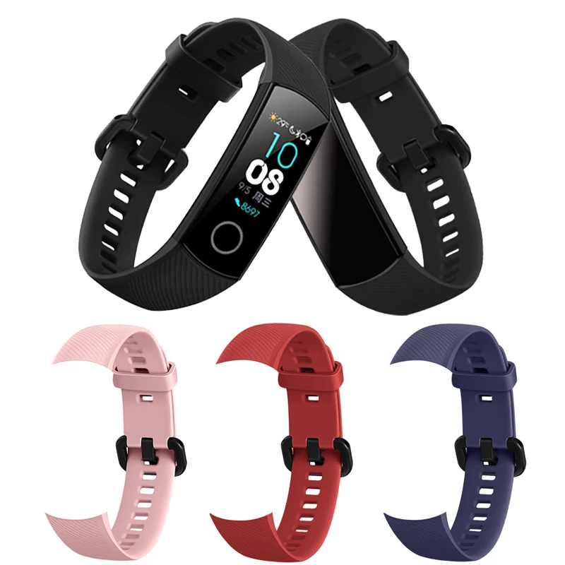 Silicon-strap-for-Huawei-Honor-Band-4-Smart-Wristband-sport-watch-band-bracelet-for