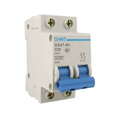 

6000A Breaking Capacity 2P Mini Circuit Breaker AC 400V Mkduu