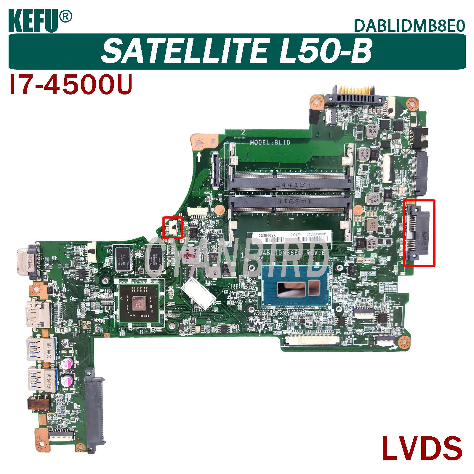 Оригинальная материнская плата KEFU DABLIDMB8E0 для ноутбука Toshiba | Компьютеры и офис