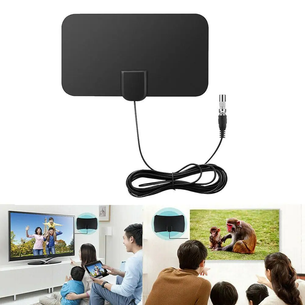 4K 20DB с высоким коэффициентом усиления HD TV Dtv коробка цифров ТВ антенны EU Plug 50 миль
