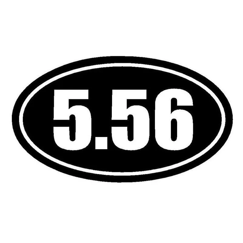 

Creative 5.56 Gun Ammo M16 AR-15 Assault Rifle Car Sticker Accessories Vinyl PVC 15cm*6cm Motorcycle Car Styling Decal