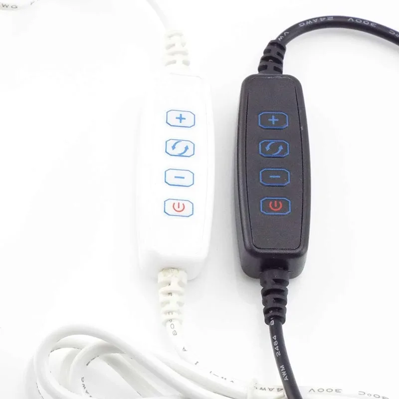 Description Picture 2 of itemUSB Port Power Supply Cable DC 5V LED Dimmer Dimming 2pin 3pin Wire Extension Cord Line Color Control for LED Light Chips