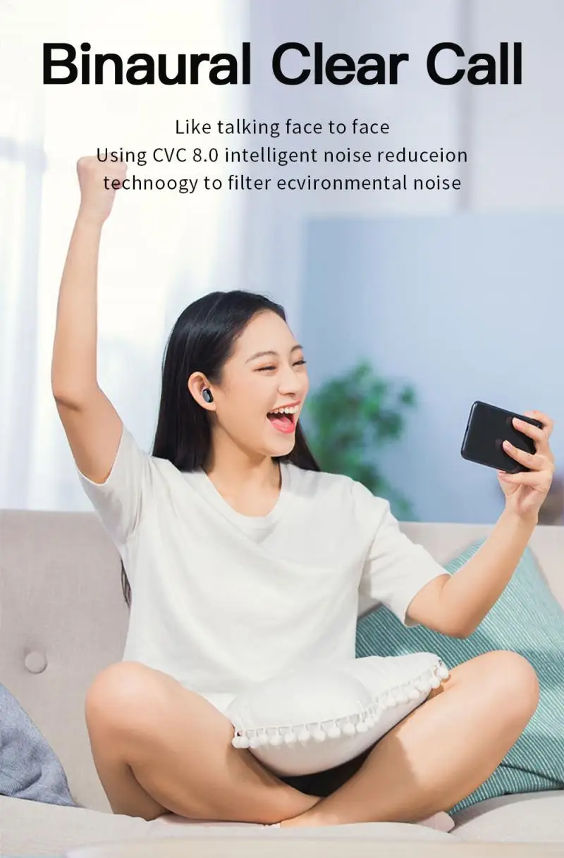 A2S TWS Earbuds Bluetooth 5 0 Earphone Stereo Wireless Headphone Sports Headset Gaming Hearing Protection Earphone for iPhone