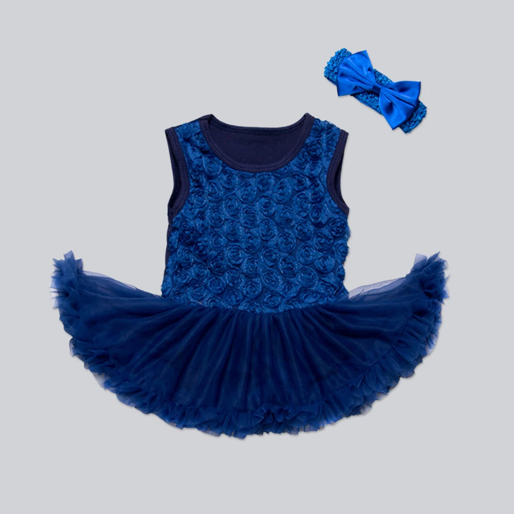 New summer baby high quality cotton princess dress leotard romper female Tutu Skirts Newborn 1 First Birthday Party Clothing Set