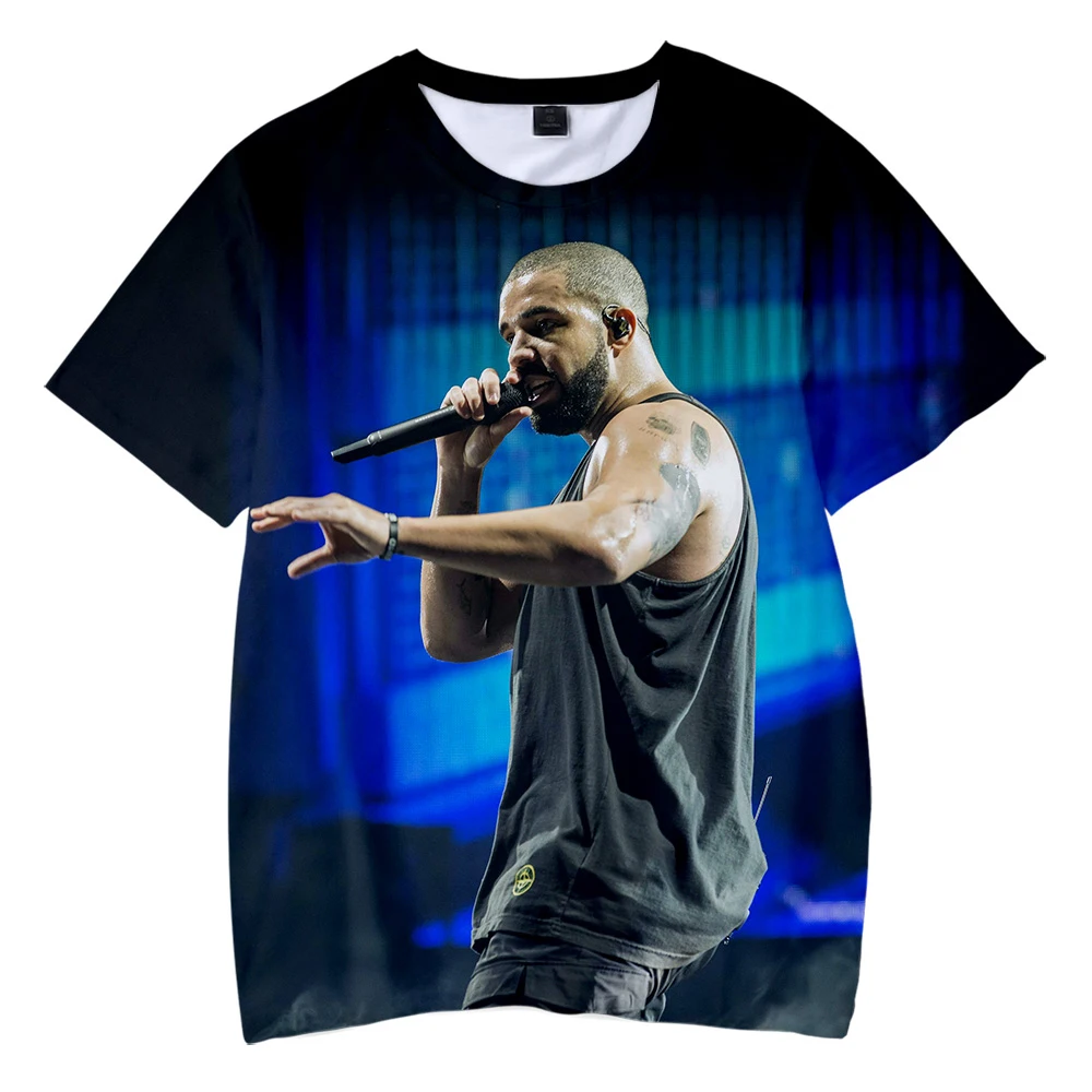 Футболка DRAKE Детская футболка с 3D принтом модная короткими рукавами на весну/лето