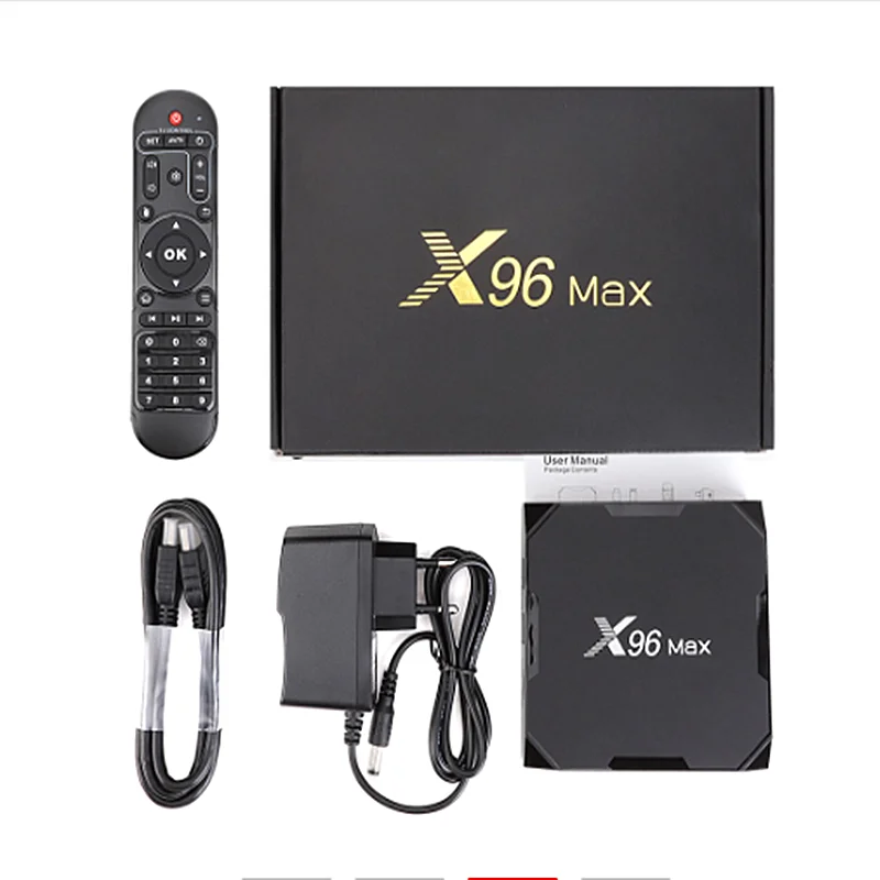 ТВ приставка X96 MAX Android 8 1 Amlogic S905X2 4 Гб 32 ГБ 64 2 4G 5 ГГц Wi Fi 1000 м H.265 4K медиаплеер смарт PK