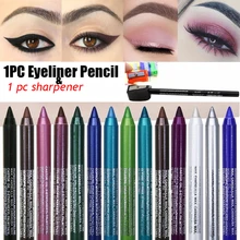 1 шт. 14 цветов пятнистая матовая подводка для глаз карандаш водостойкая Стойкая подводка для глаз блеск Очаровательная косметика для глаз инструменты