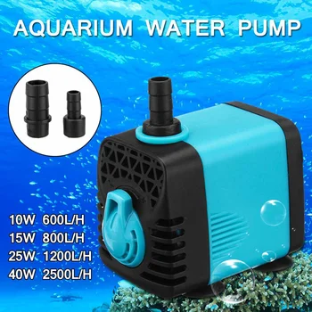

10/15/25/40/55W Ultra-Quiet Submersible Water Pump Filter Fish Pond Aquarium Water Fountain Pump Tank Fish Tank Water Pump