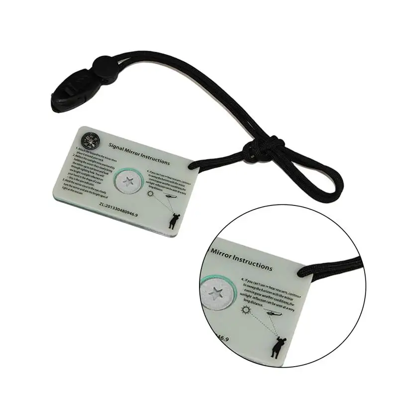 1Pc Signal miroir extérieur retroréflecteur miroir réfléchissant survie miroir extérieur accessoires pour randonnée extérieur