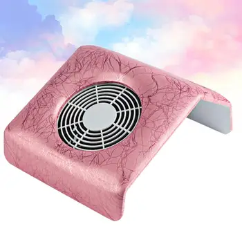 

1Pc 40W Dust Collector Nail Beauty Salon Dust Catcher Manicare Dust Collector Keep Desk Floor Clean For Beauty Salons (Pink)