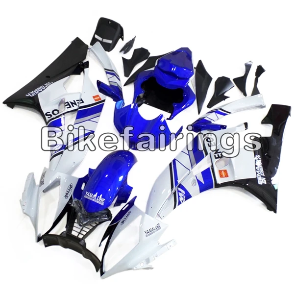 Полный комплект обтекателя Для Yamaha YZF 600 R6 2006 2007 06 07 ABS пластиковые детали для мотоцикла кузов синий белый черный коровы