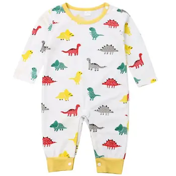 

Newborn Baby Boy Girl Autumn Clothes Long Sleeve Dinosaurs Romper Playsuit Oranges Jumpsuit New Fashion