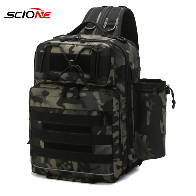 Mochila Bandolera Cruzada Tactica De Hombre Mujer Camuflada