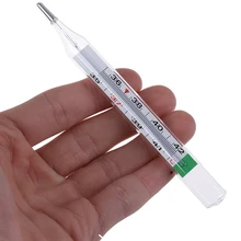 Медицинский термометр со стеклянной ртутью, домашний клинический медицинский ртутный термометр, измерение температуры тела для взрослых и детей Медицинский термометр со стеклянной ртутью, домашний клинический медицинский ртутный термометр, измерение температуры тела для взрослых и детей