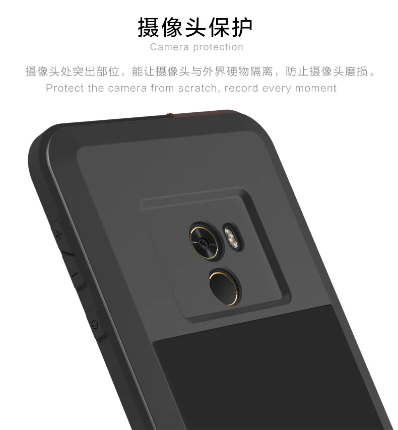 Защитный чехол Love Mei, водонепроницаемый чехол, для Xiaomi mi Mix 2, корпус, металлическая подставка, противоударный чехол для Xiaomi mi x 1